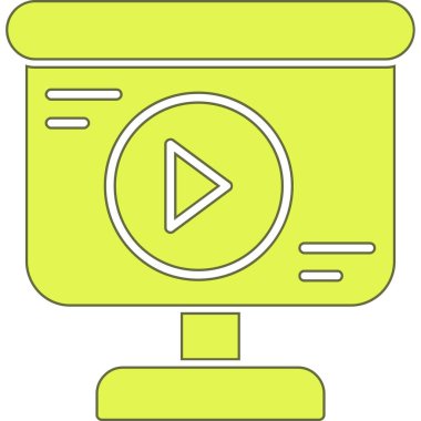 video oynatıcı simgesi, vektör illüstrasyon tasarımı