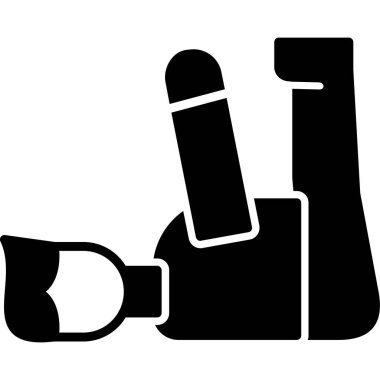 Sigara ve sigara ikonu tutan bir adamın vektör çizimi