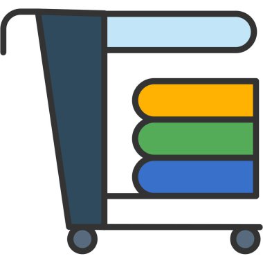 Sepet ikonu vektör illüstrasyonu