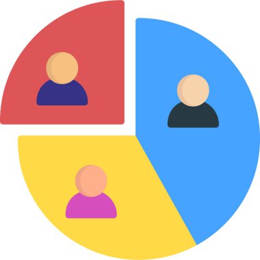 İnsanlar düz kutsal kişilerin resmi, vektör, illüstrasyon