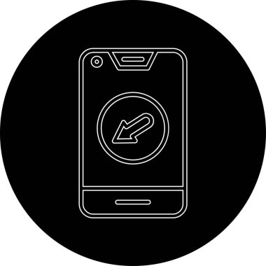 akıllı telefon simgesi vektör illüstrasyonu