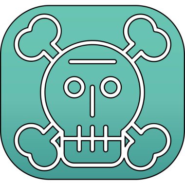 Şirin bir çizgi film simgesinin vektör çizimi