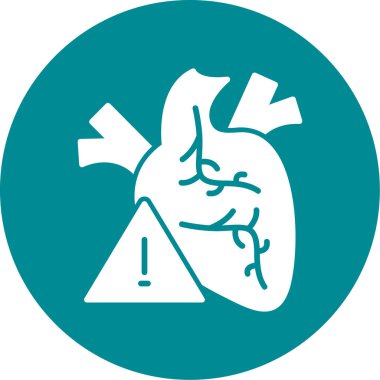 Kalp krizinin vektör çizimi