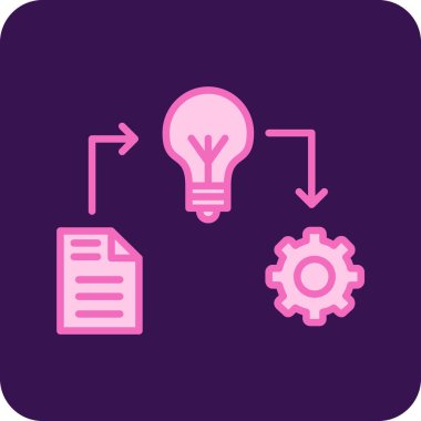 Ampul. Web simgesi basit illüstrasyon