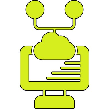 bilgisayar hesaplama vektör illüstrasyonu