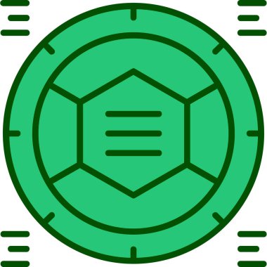 Bozuk parayla bir paranın vektör simgesi