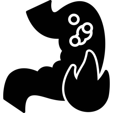 Katı bir köpek kemiği simgesi