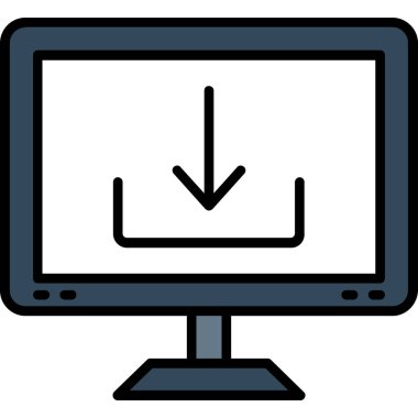 ekranı izle. Basit illüstrasyon