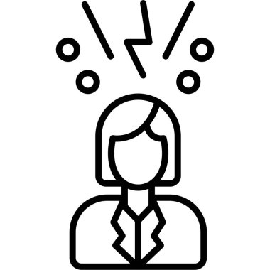 iş adamı simgesi, basit vektör illüstrasyonu