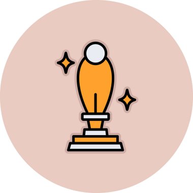 Kupa. Web simgesi basit illüstrasyon