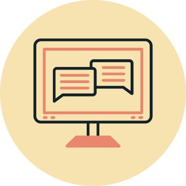 Modern simgenin vektör illüstrasyonu