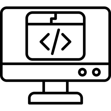 Web tasarım geliştirme simgesi