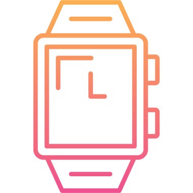 smartwatch simge vektör çizimi