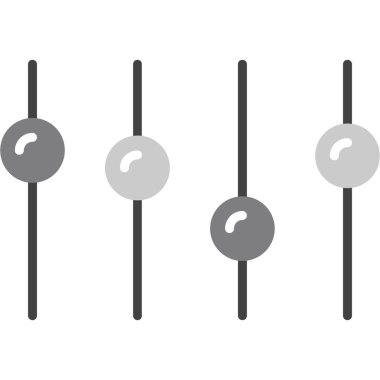 düz simge siyah beyaz