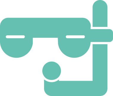 dambıl egzersiz simgesi düz stil