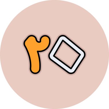 Bir bulmacanın vektör simgesi