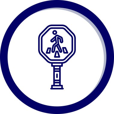 Yol işaretleri simgesi. vektör illüstrasyonu