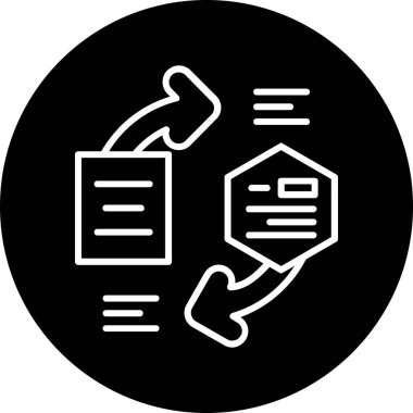 belge simgesi vektör illüstrasyonu