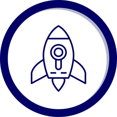 Roket simge vektör çizim