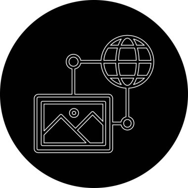 seo modern simgesinin vektör illüstrasyonu