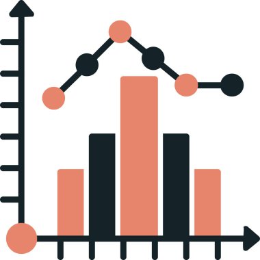 grafik çizelgesi vektör simgesi