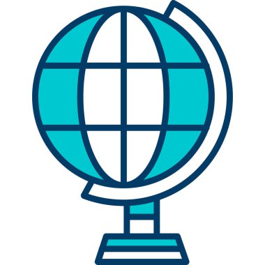 dünya haritası simgesi, özet biçimi