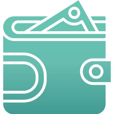 Para simgesi, vektör çizim