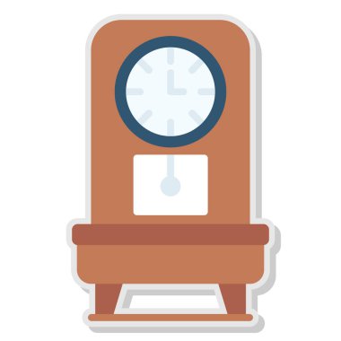 Modern alarmlı saatin vektör çizimi