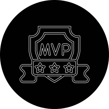 Benzersiz rozet vektör simgesi