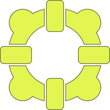 Çizgi film simgesinin vektör çizimi