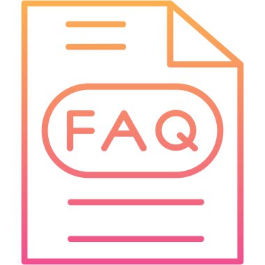 faq web simgesi, vektör illüstrasyonu