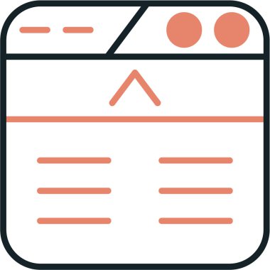 Web simgesi, vektör illüstrasyonu basit tasarım