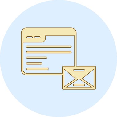 Web simgesi vektör illüstrasyonu