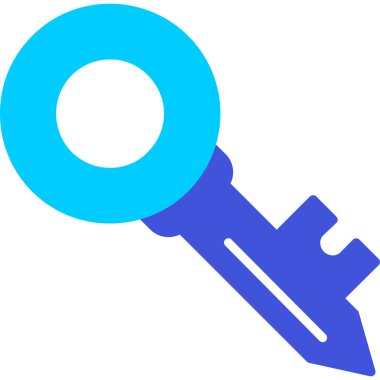 Anahtar simgesi vektör illüstrasyonu