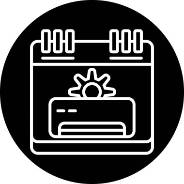 Yazıcı simgesi, basit tarzı