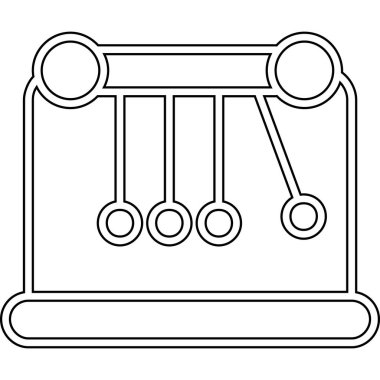 müzikal enstrüman ikon vektör çizimi tasarımı
