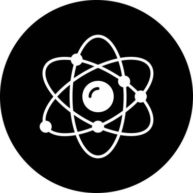 atom simgesi, vektör illüstrasyonu