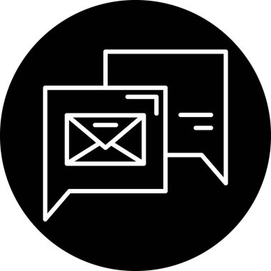Vektör illüstrasyon simgesi, e- posta konsepti