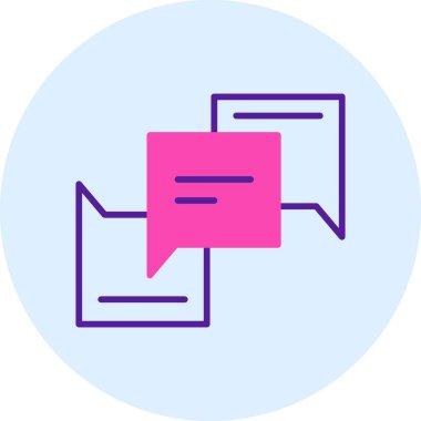 sohbet web simgesi, vektör çizim