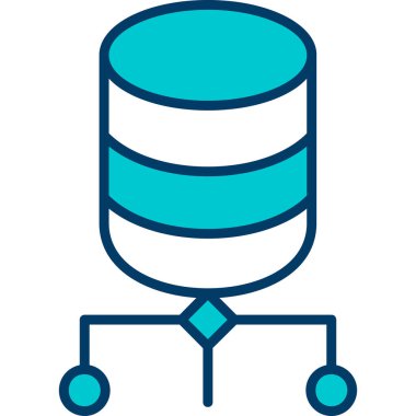 veritabanı simgesi, vektör resimleme