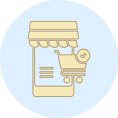 Modern simgenin vektör illüstrasyonu