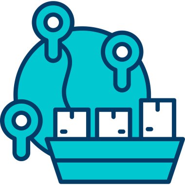 Gemi web simgesi basit vektörü