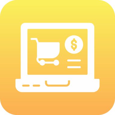 ecommerce çevrimiçi depolama simgesi ana hat biçiminde