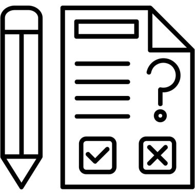 Kontrol listesi simgesi vektör illüstrasyonu