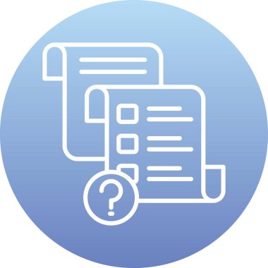 Belge simgesinin vektör illüstrasyonu