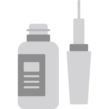 Tıp şişe simgesi, basit tarzı