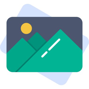 Kamera fotoğraf simgesi, vektör çizim