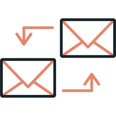 e-posta Icon set vektör çizim