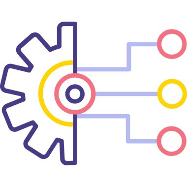 Modern bir simgenin vektör illüstrasyonu