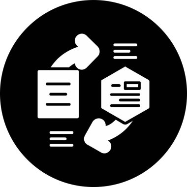 veri içeren dosya dizini, veri ayarları simge vektör çizimi